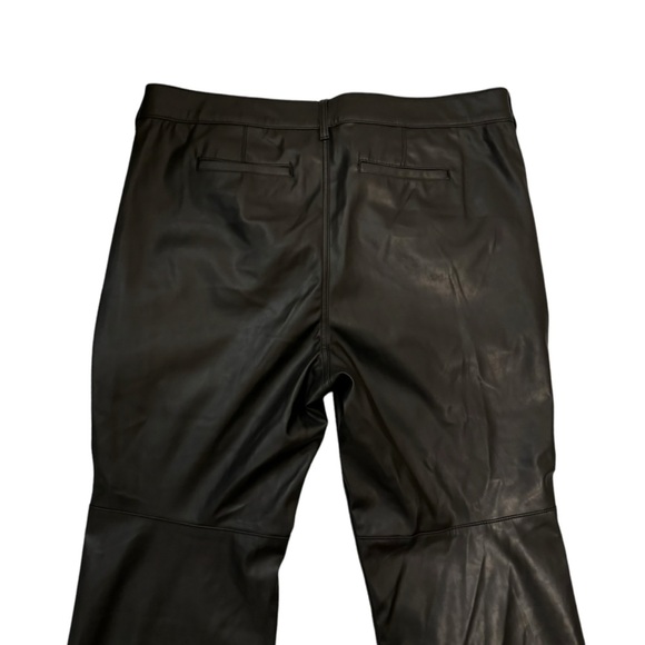 Torrid Pintuck Trouser Boot Faux Leather High Rise Pant 22 black - Picture 9 of 11